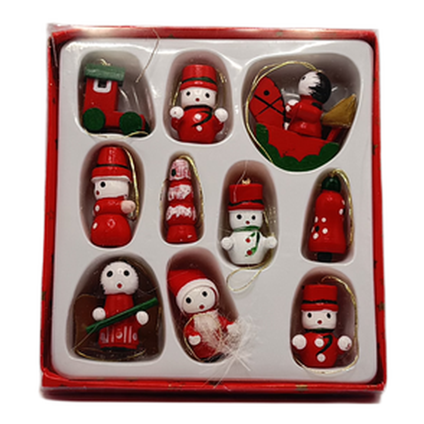 Décorations de Noël en bois à suspendre – 10 pièces – Ruhhy